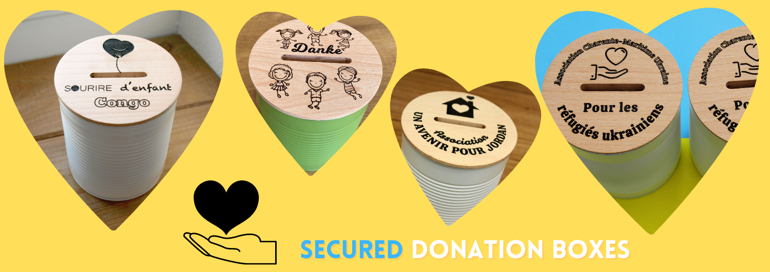 secured donation box
